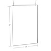 Azar Displays 24"W x 36"H Hanging Poster Frame 172736